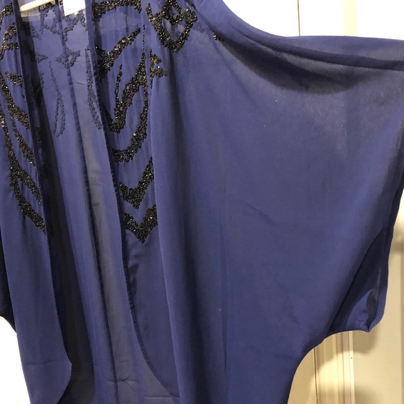 H&M Women’s Midnight Blue Long Overlay - Picture 5 of 9